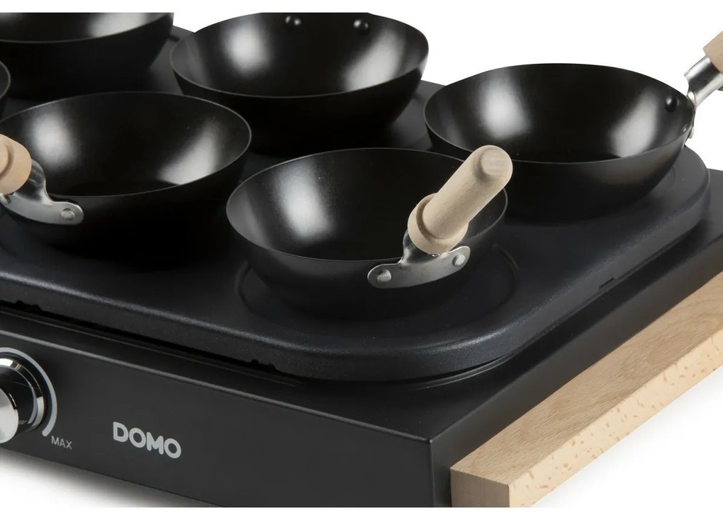 DOMO DO8719W elektrická fritéza a WOK, 2v1