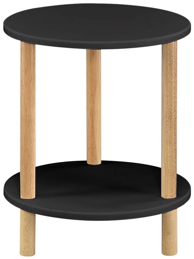 Konferenčný Stolík Gc7405 35x35x43 Čierna/Prirodzené