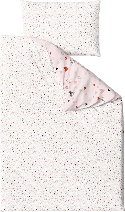 Krepové obliečky do postieľky Renforcé LOVITA ružové Rozmer obliečky: 45 x 65 cm | 90 x 140 cm