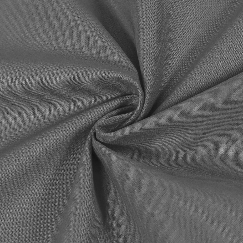 Goldea bavlnená jednofarebná látka - plátno suzy - tmavo sivá 160 cm