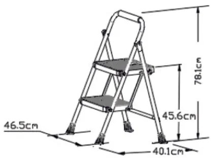 Lamart LT8096 schodíky Eurostep, 2 stupne