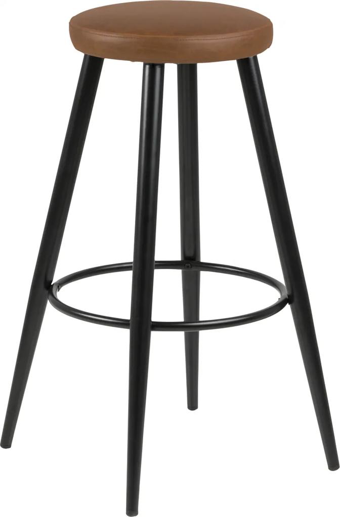 Bighome - Barová stolička HECTOR, hnedá