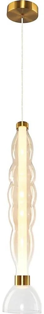 LED Luster na lanku LUCCO LED/18W/230V pr. 15 cm zlatá