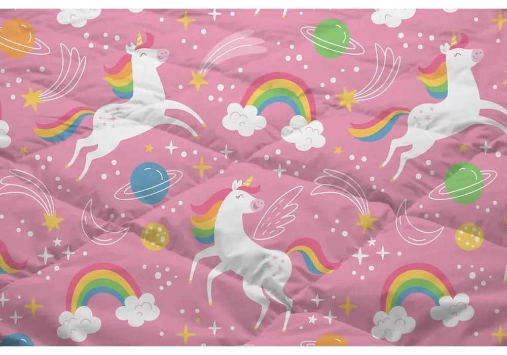 Ružové detské obliečky na jednolôžko z mikrovlákna 140x200 cm – Good Morning