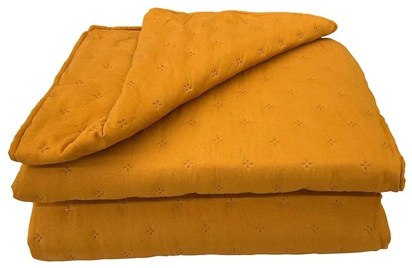 Prikrývka na posteľ Alma 220x250 horčicová Merkury Home