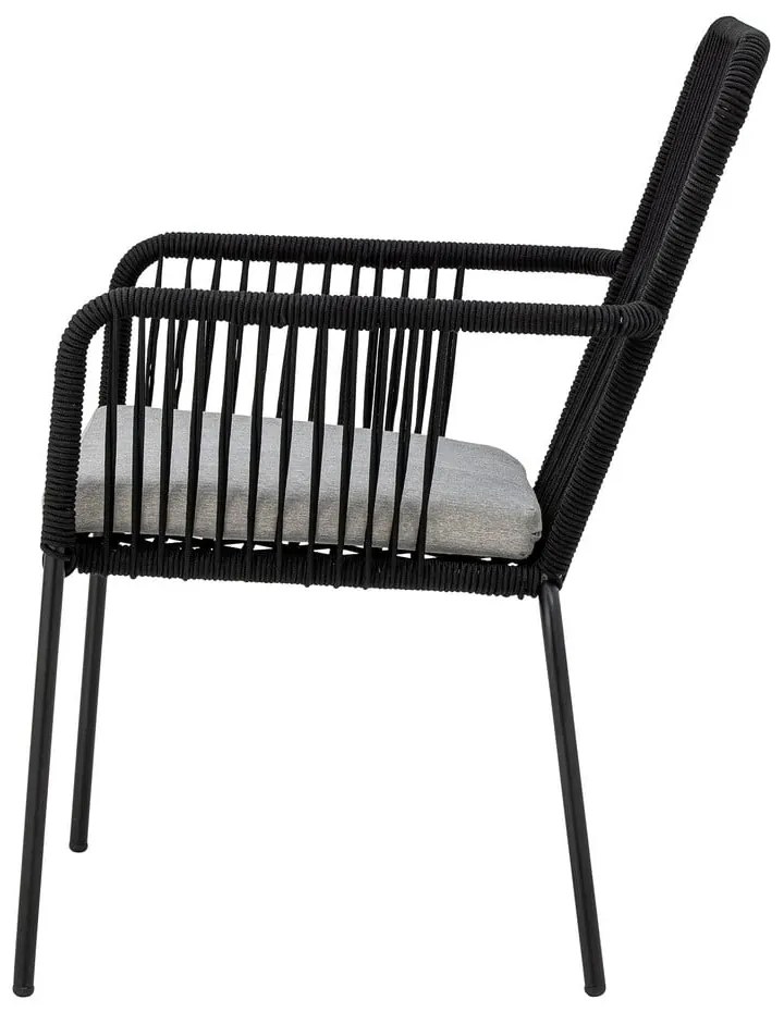 Čierne jedálenské stoličky v súprave 2 ks Santino – Bloomingville