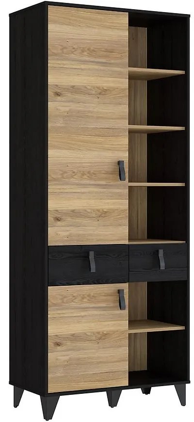 Regál Liona LYAR721-M687 dub Mauvella/dub Cabezone