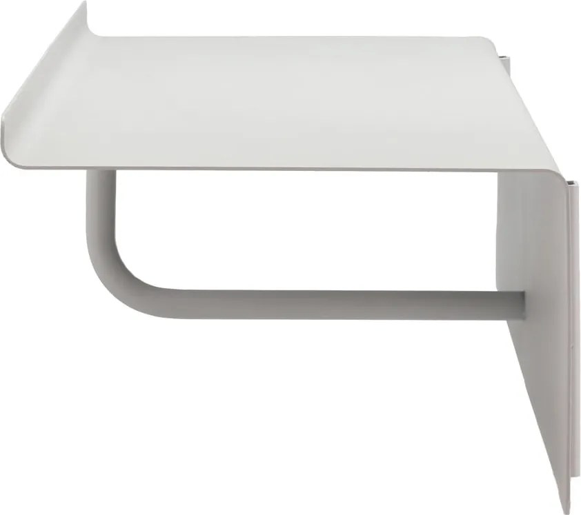 Svetlosivý oceľový nástenný vešiak s poličkou 21,5 cm A-Coat – Zone