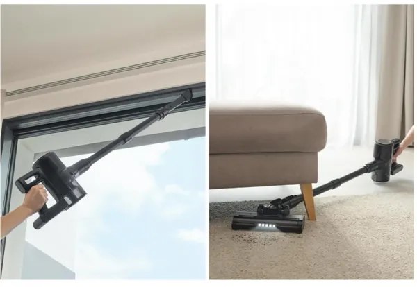 Sencor - Bezdrôtový tyčový vysávač 2 v 1 200 W/2600 mAh čierny