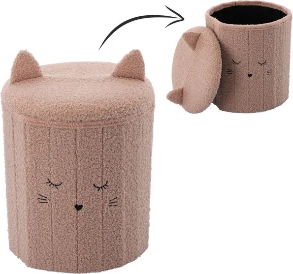 Taburetka BUBBY ružová PHO4236