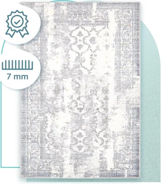 Koberec Agnella Soft Lamme sivý