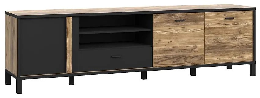 TV stolík Haruki  Alpský Smrek/čierny