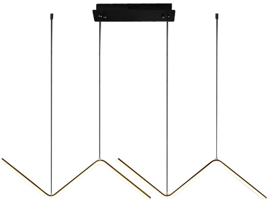 Závesné LED svietidlo Verte, 2x LED 22w, 4000k, g/b