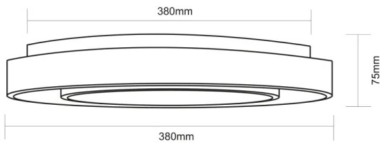 Globo 41368-24 - LED RGB Stmievateľné stropné svietidlo SULLY LED/24W/230V + DO