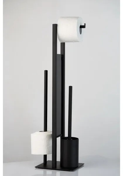 WENKO 23708100 - WC kefa RIVALTA 18x70 cm čierna