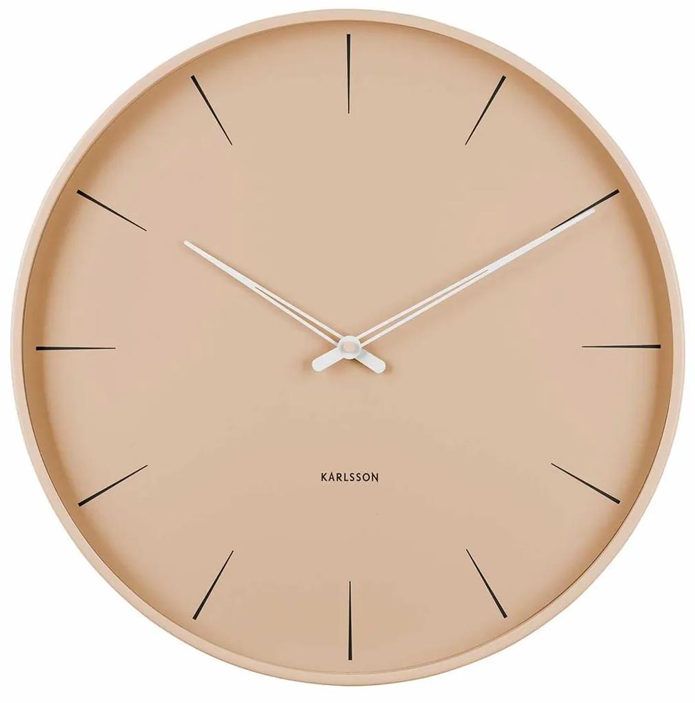 Nástenné hodiny Lure hnedé 42 × 4,5 cm