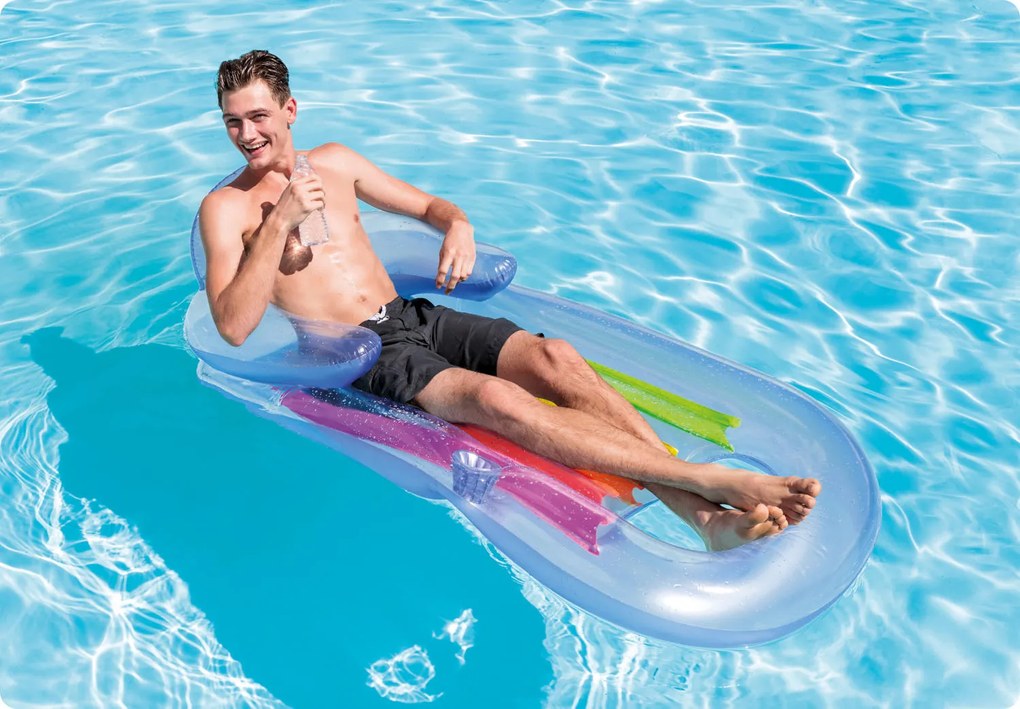 Intex Plážová stolička, ležadlový matrac, Intex 58802 k bazénu