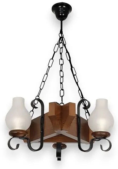 Brilagi - Luster na reťazi QUEEN 3xE14/40W/230V buk/orech