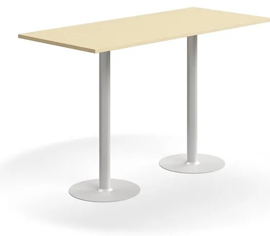 Barový stôl VERTICUS, 1800x800x1100 mm, breza/biela