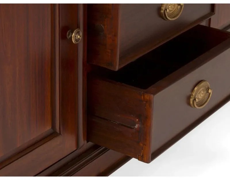 furniture-nabytek.cz - Masívny príborník Cambridge II z mahagónu, lakovaný, hnedý
