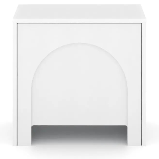 Noční stolek Arco 50 cm bílá