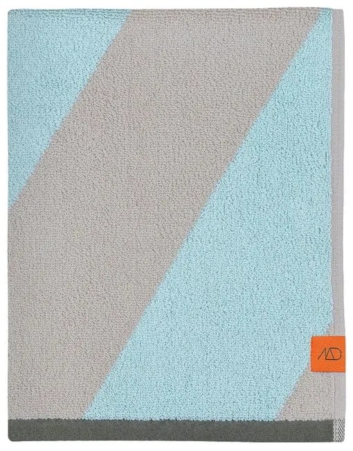 Froté osuška z bio bavlny v mentolovej farbe 70x133 cm Diagonal – Mette Ditmer Denmark