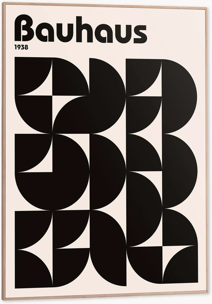 Nástenná dekorácia v ráme Bauhaus