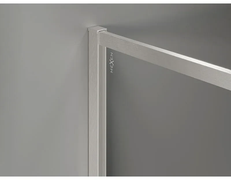 Mexen Kioto-XF, sprchová zástena s rámom 150 x 202 cm, 10mm číre sklo, oceľový profil, 800-150-104-97-00-X
