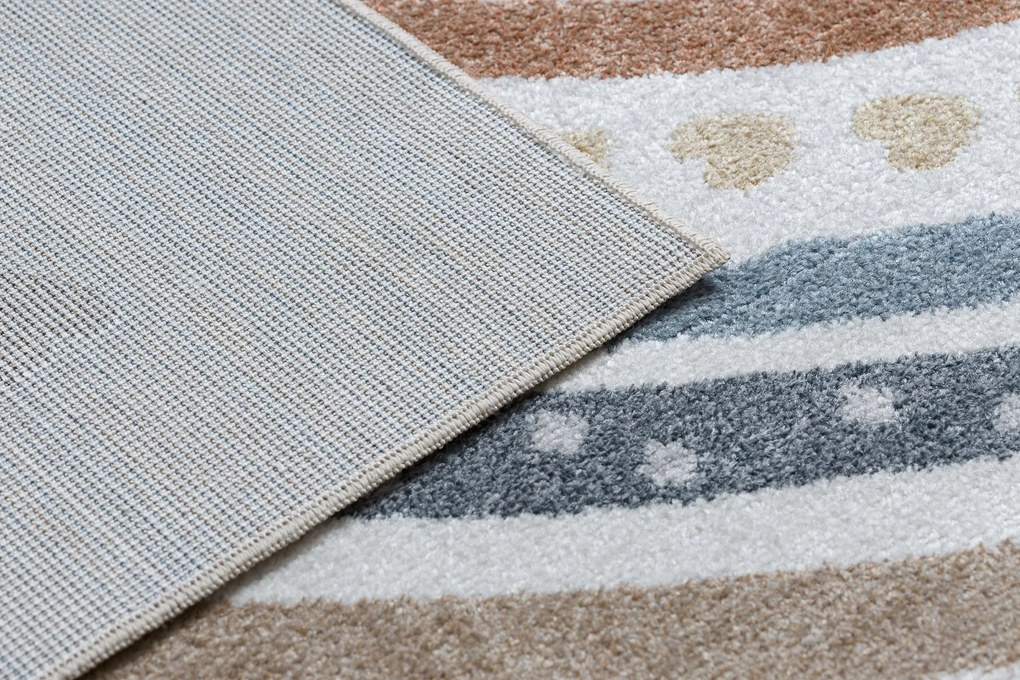 Koberec BONO 8302 Dúha, krémovo-hnedý