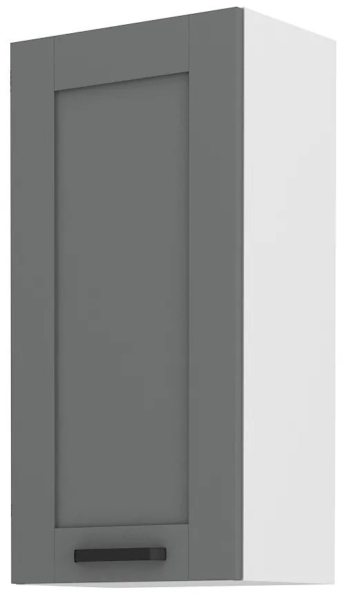 Horná kuchynská skrinka Lucid 45 G 90 1F (dustgrey + biela). Akcia -6%. Vlastná spoľahlivá doprava až k Vám domov. 1045556