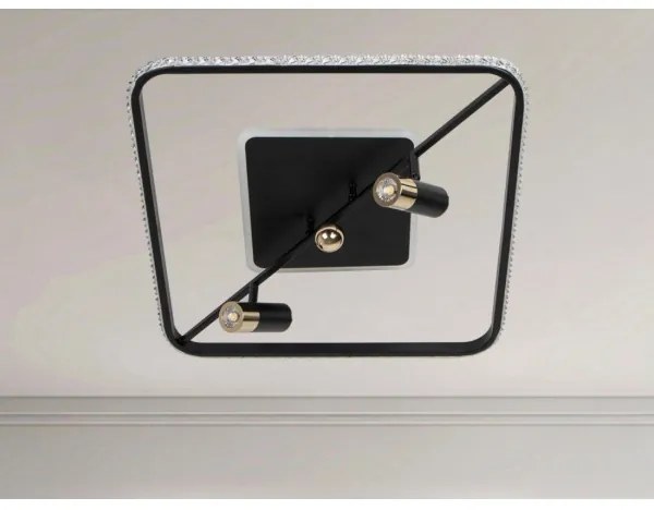 LED Stmievateľné stropné svietidlo LED/70W/230V 3000-6500K čierna + diaľkové ovládanie