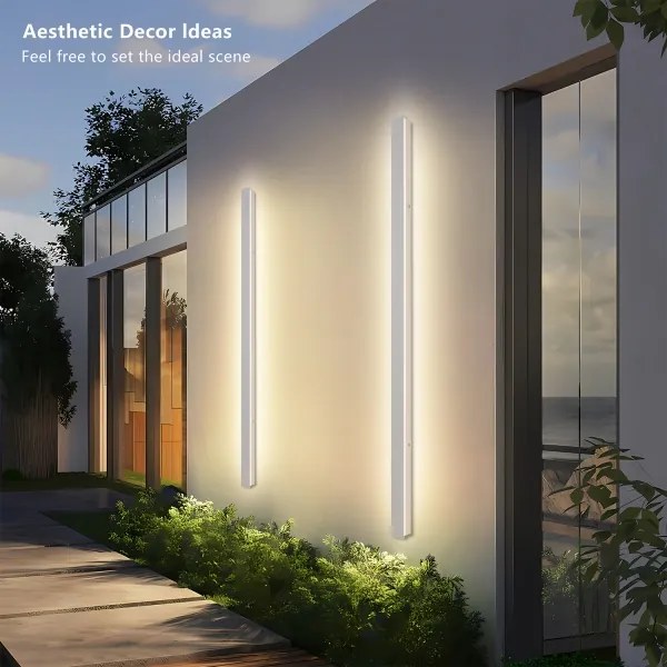 BRILAGI - LED vonkajšie nástenné svietidlo LINEAR LED/32W/230V 3000K IP65 140 cm biela CRI 90