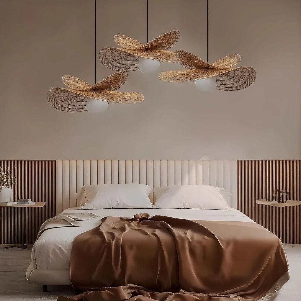 Toolight Toolight, závesné svietidlo BOHO 50cm, 1xE27, APP1737-1CP, prírodná hnedá-čierna, OSW-06060