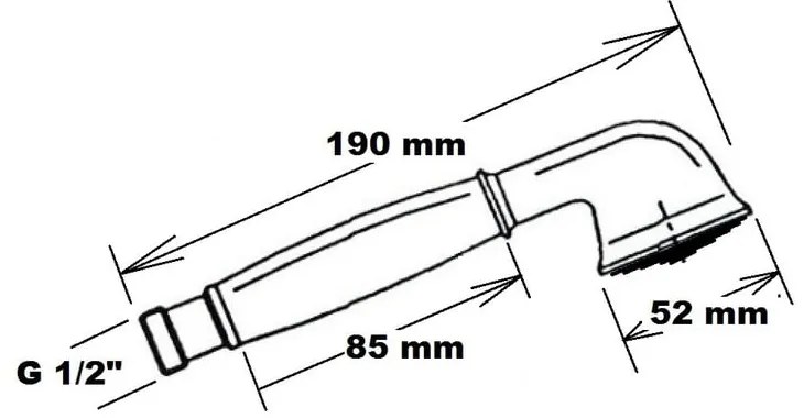 Mosadzná sprchová hlavica v bronzovej farbe ø 5 cm Antea – Sapho