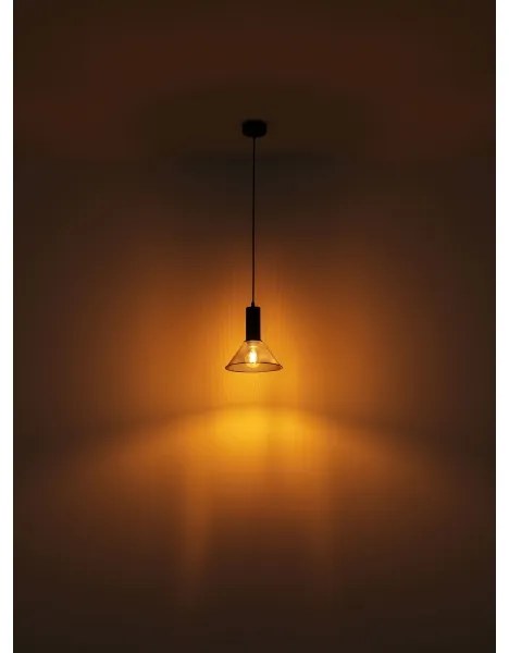 Globo 15648H1 - Luster na lanku JEDD 1xE27/60W/230V čierna