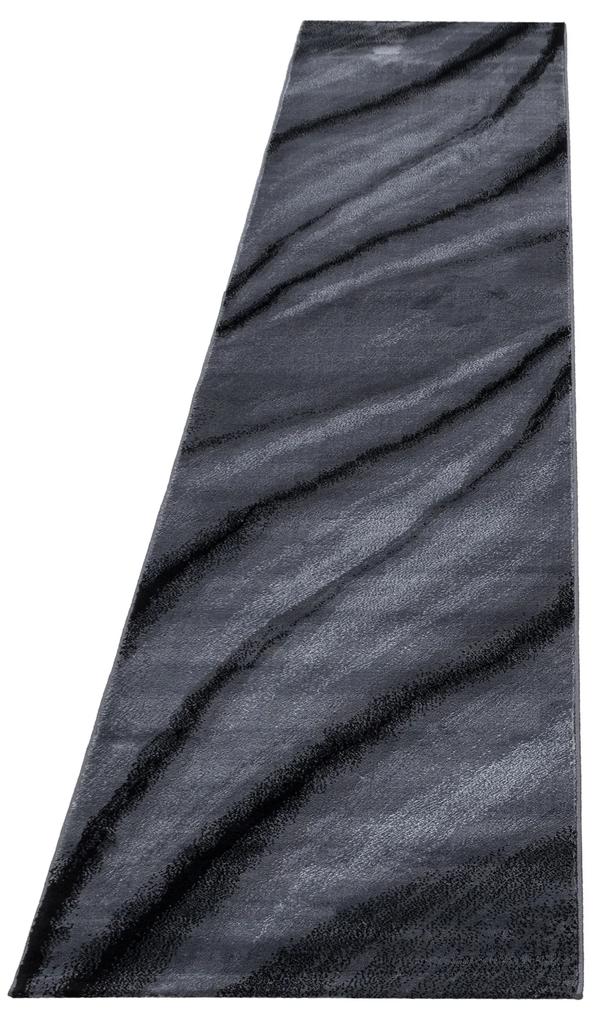 Ayyildiz Kusový koberec MIAMI 6630, Čierna Rozmer koberca: 80 x 150 cm