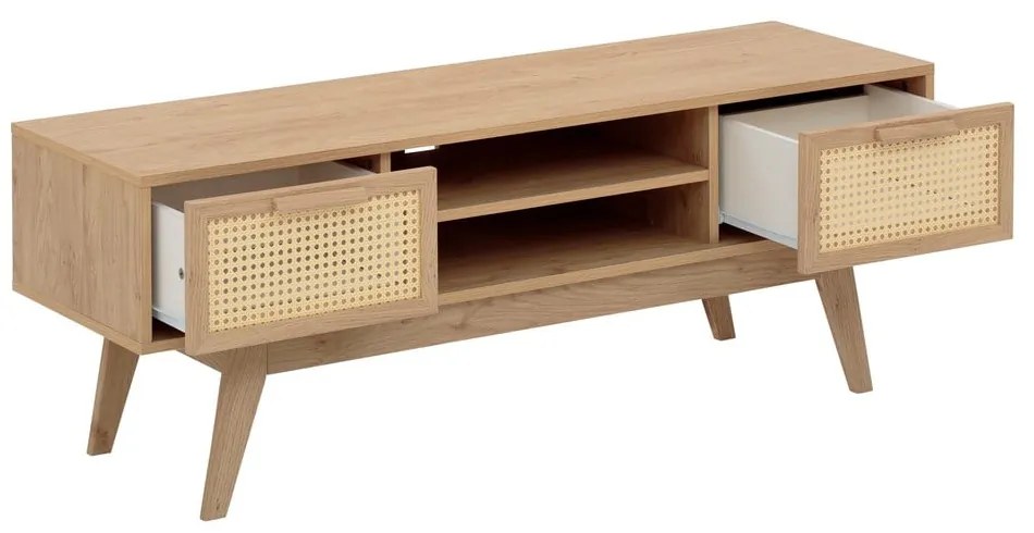 TV stolík v dekore duba v prírodnej farbe 128x47 cm Bridget – Støraa