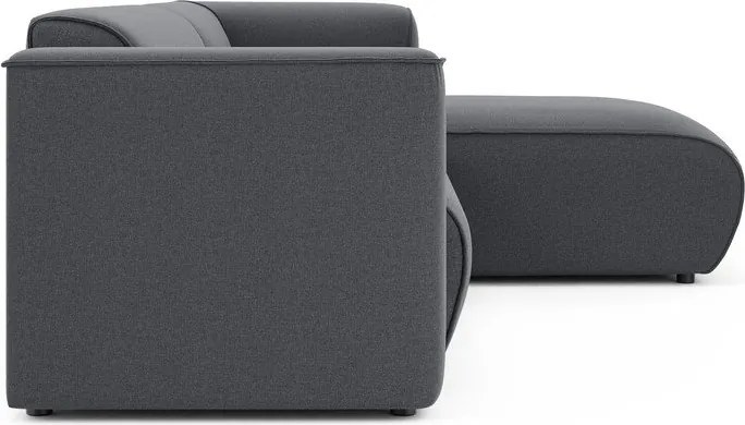 Tmavosivá rohová pohovka (pravý roh/s leňoškou) Merid – Ropez