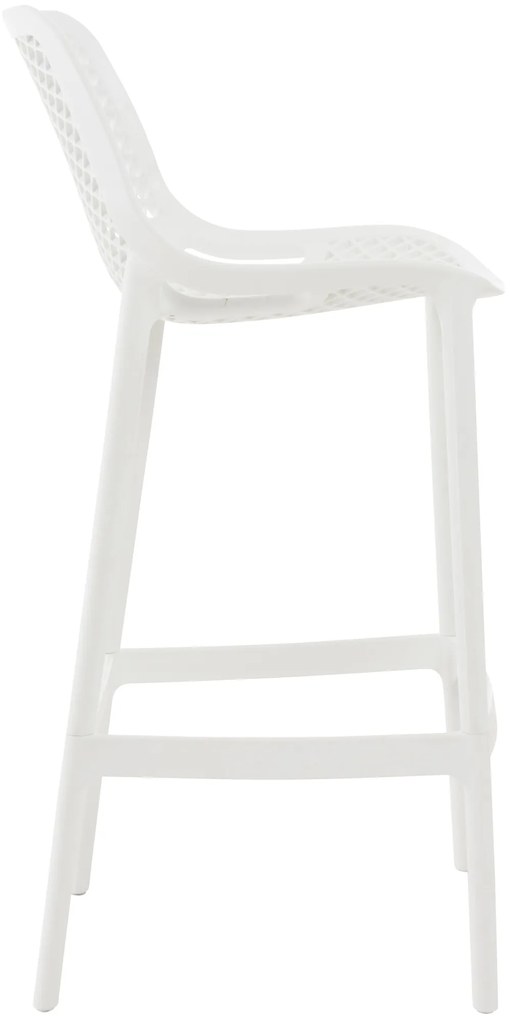 Plastová barová stolička DS10778434 - Biela