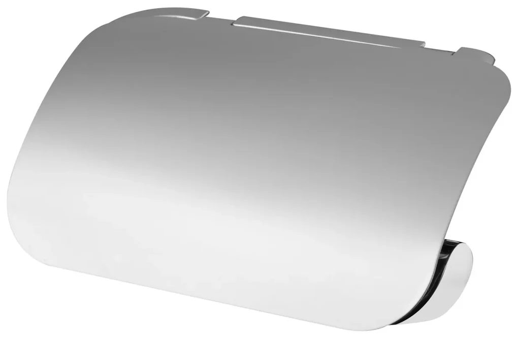 Erga NATURA, držiak na WC papier s krytom na stenu, chrómová, ERG-04313