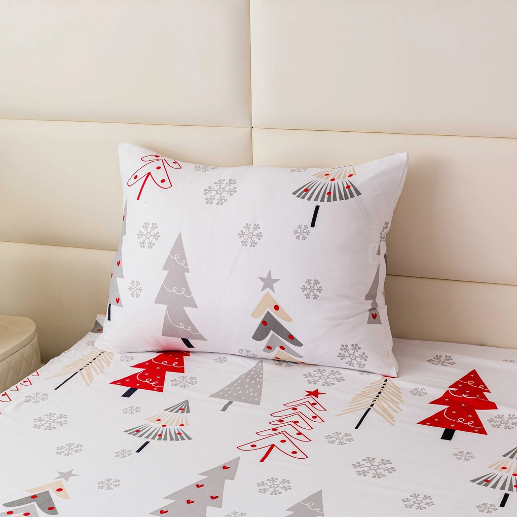 Obliečky z mikrovlákna JINGLE biele Rozmer obliečky: 80 x 80 cm | 135 x 200 cm