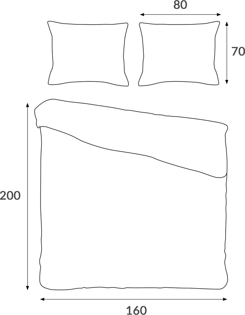 SATÉNOVÉ OBLIEČKY MARSELA EXCLUSIVE 160X200 CM, 2KS 70X80 CM TMAVOSIVÉ