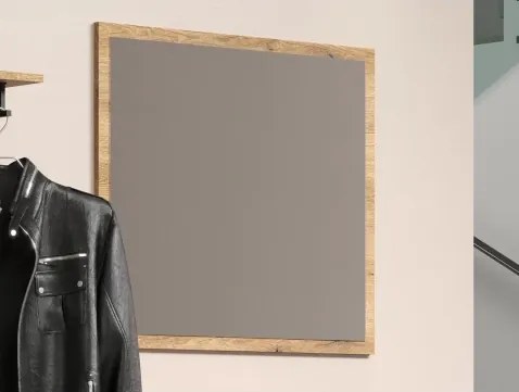 Nástenné zrkadlo Esteban 80x70 cm, dub evoke%