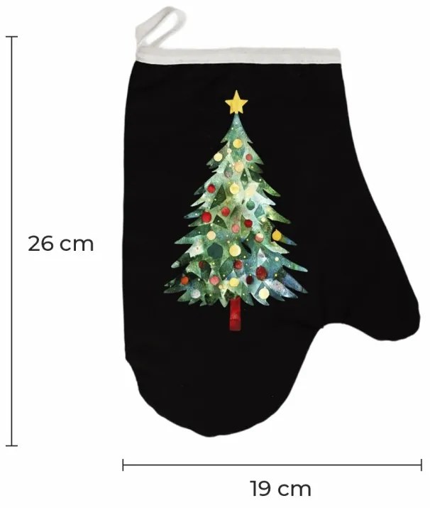 Vianočná kuchynská rukavica Twinkle EMI, červená