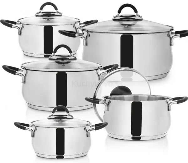 ORION Dalie nerezová sada hrncov, 10 ks