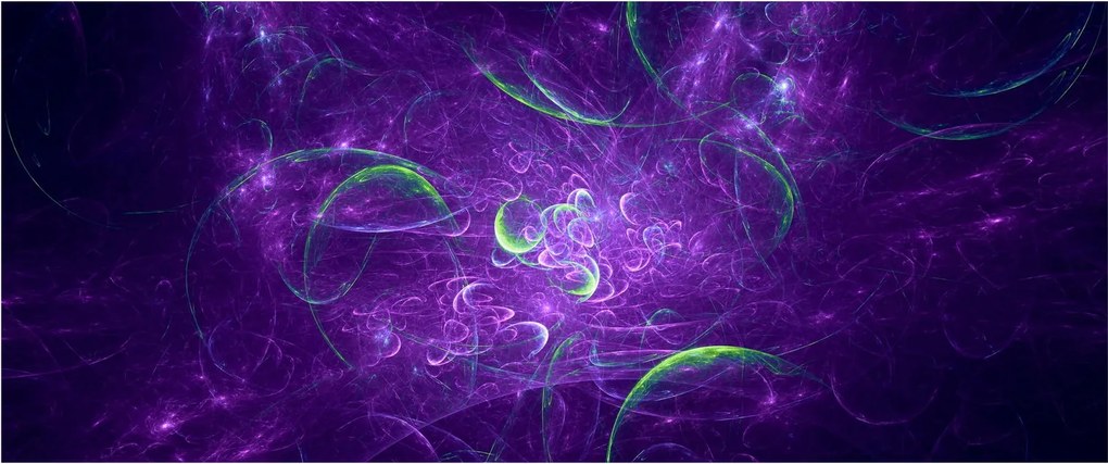 Obraz - fialová abstrakcia (120x50 cm)