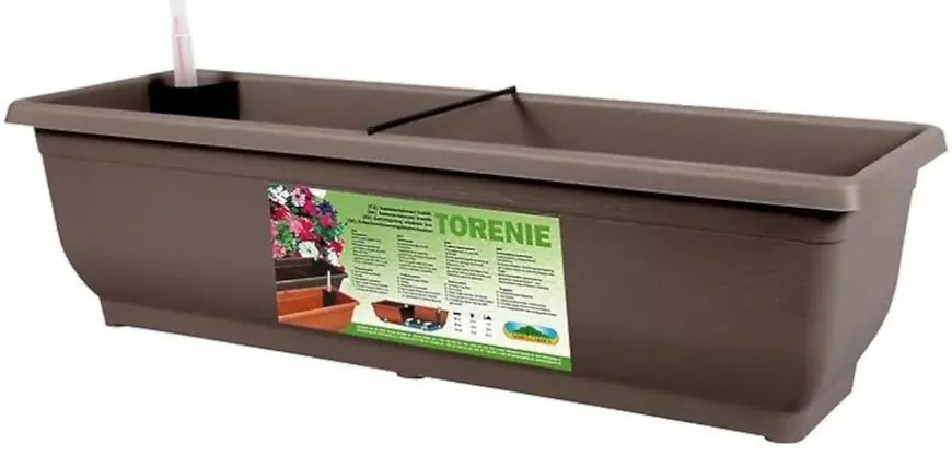 Kvetináč Samonav Torenie 50 cm/hnedá