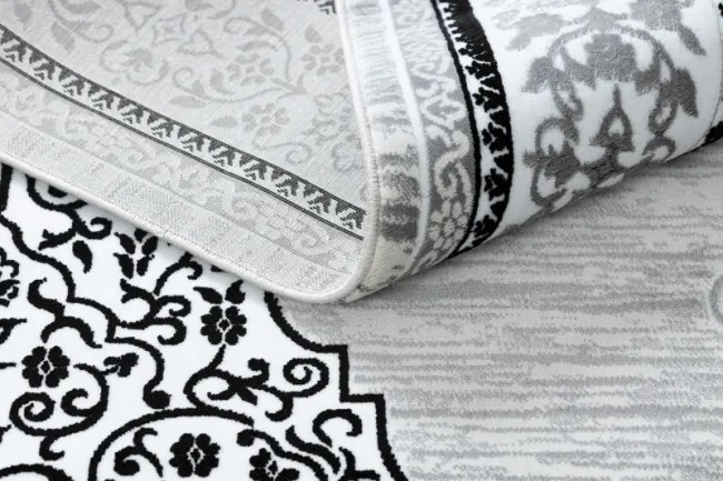 Koberec GLOSS 8490 52 Ornament - slonia kosť, sivý