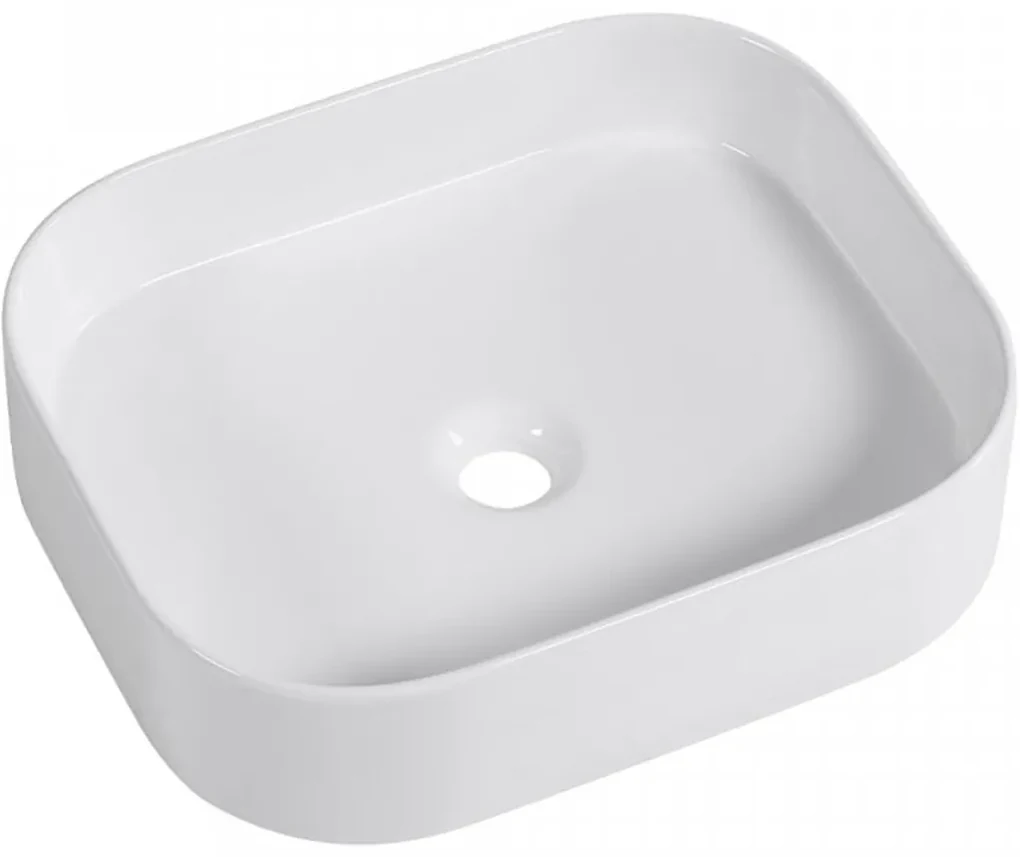 Cerano Matteo, keramické umývadlo na dosku 450x380x110 mm, biela lesklá, CER-CER-428386