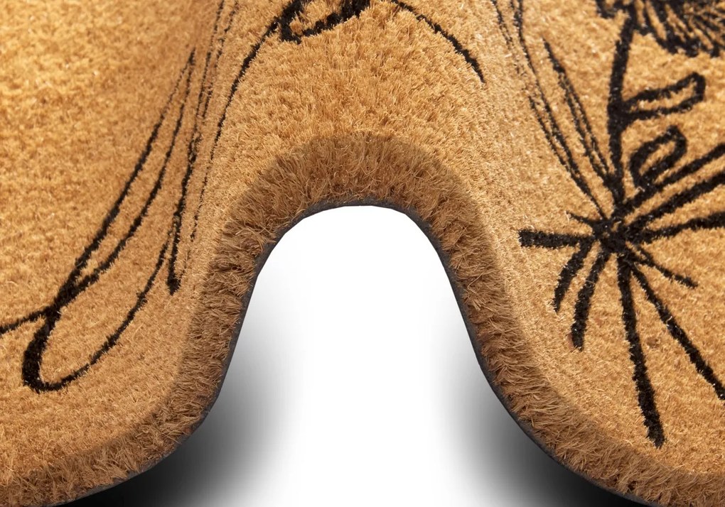 Hanse Home, Rohožka Hello 105569 - na von aj na doma, 45x75, hnedá, chodba / predsieň